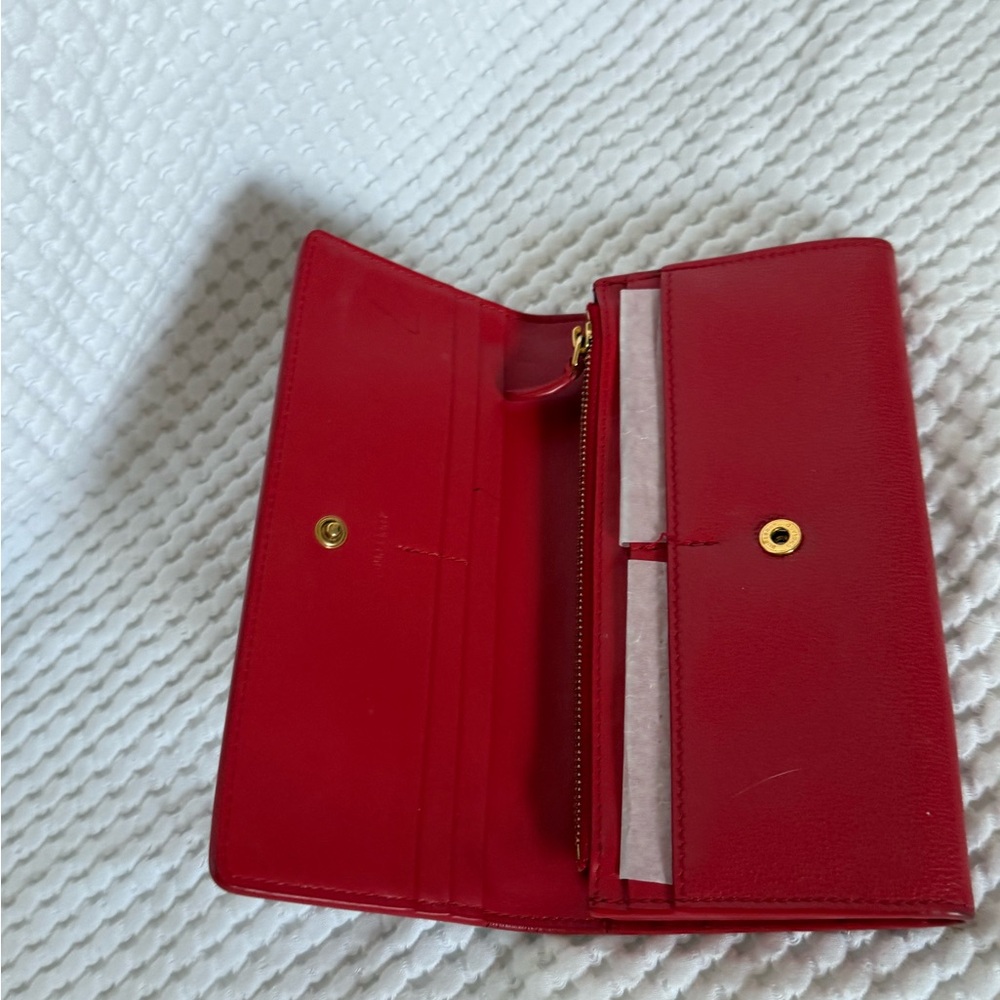 Burberry Scarlet Leather Card Holder - Picture 12 of 13